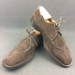 COLE HAAN BROWN SUEDE SPLIT TOE LACE UP DERBY C 02944 USA 7.5 M